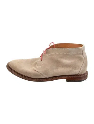 Pre-owned Allen Edmonds Suede Boots In Brown