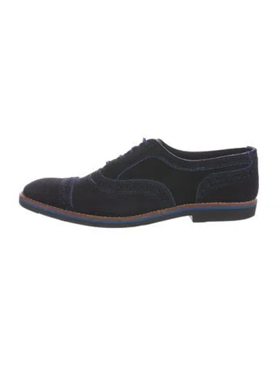 Pre-owned Allen Edmonds Suede Brogues In Multi