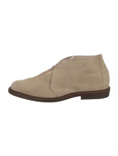 Pre-owned Allen Edmonds Suede Oxfords In Neutrals