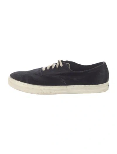 Pre-owned Allen Edmonds Suede Sneakers In Blue