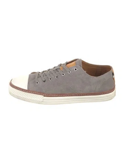 Pre-owned Allen Edmonds Suede Sneakers In Grey