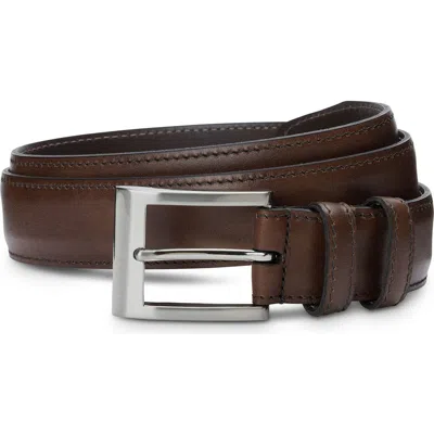 Allen Edmonds Wide Leather Belt In Brown