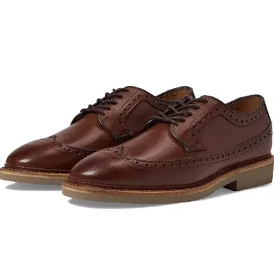 Allen Edmonds William Wingtip Derby Men's 7.5 Dark Chili Leather Shoes Fzp083 In Brown
