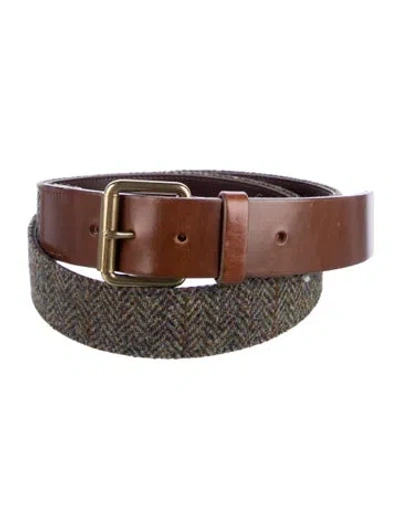 Pre-owned Allen Edmonds Wool Waist Belt In Multi