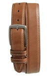 Allen Edmonds 'yukon' Leather Belt In Natural
