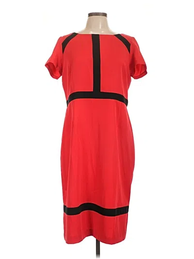 Pre-owned Allen Kay Cocktail Dress In Red