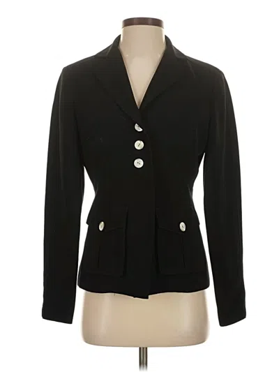 Pre-owned Allen Schwartz Blazer Jacket In Black