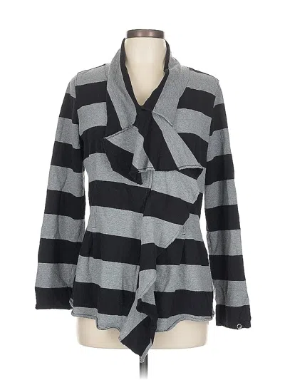Pre-owned Allen Schwartz Cardigan Sweater In Gray