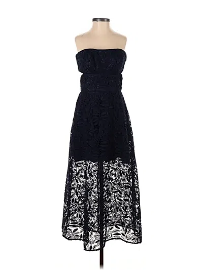 Pre-owned Allen Schwartz Cocktail Dress In Blue