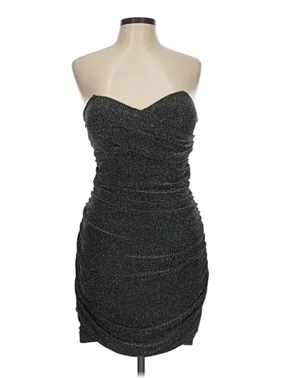 Pre-owned Allen Schwartz Cocktail Dress In Gray