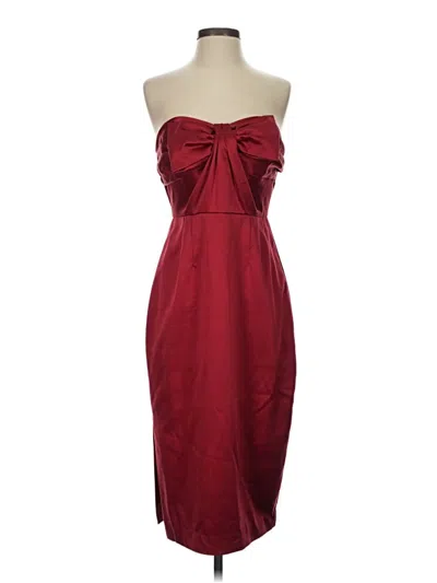Pre-owned Allen Schwartz Cocktail Dress In Red