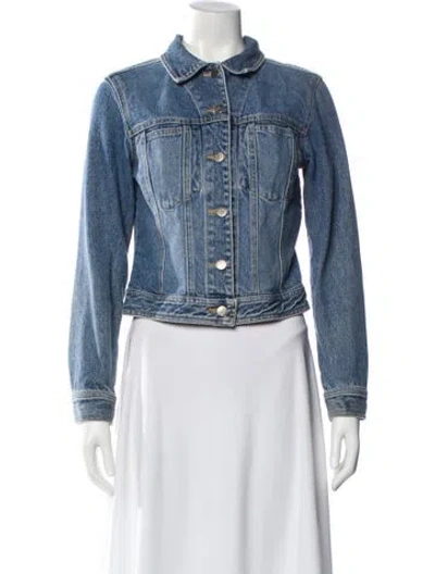 Pre-owned Allen Schwartz Denim Jacket In Blue