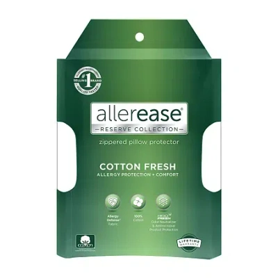 Allerease Cotton Fresh Pillow Protector In White