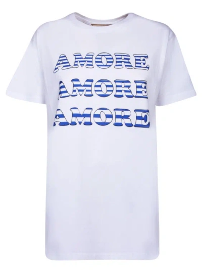 Allesandro Enriquez Crew Neck Short Sleeves With Front Graphic Print In White