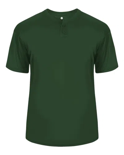 Alleson Athletic B-core Placket Jersey In Green