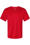 Alleson Athletic B-core Placket Jersey In Red
