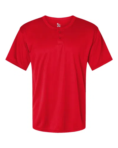 Alleson Athletic B-core Placket Jersey In Red