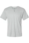 Alleson Athletic B-core Placket Jersey In Silver