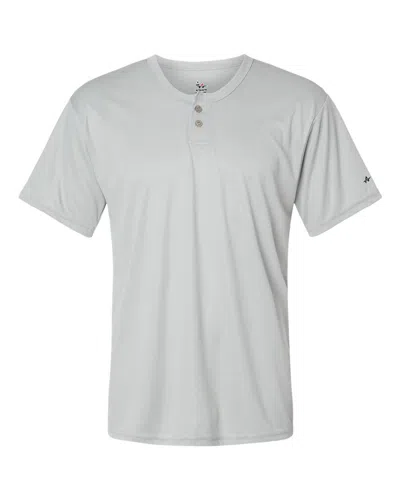 Alleson Athletic B-core Placket Jersey In Silver