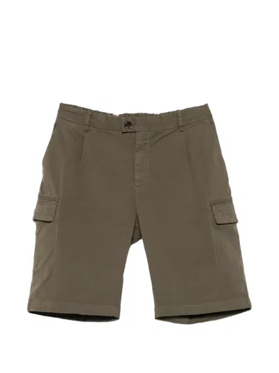 Alley Docks 963 Cargo-pocket Twill Shorts In Green