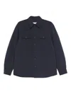 Alley Docks 963 Double-pocket Shirt Jacket In Blue
