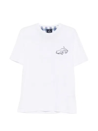 Alley Docks 963 Graphic-print T-shirt In White