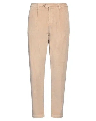 Alley Docks 963 Man Pants Sand Size 38 Cotton, Elastane In Beige