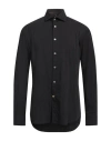 Alley Docks 963 Man Shirt Black Size Xl Cotton, Nylon, Elastane In Black