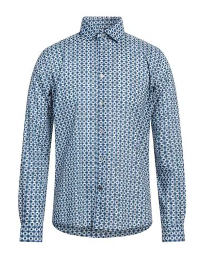 Alley Docks 963 Man Shirt Blue Size Xxl Cotton