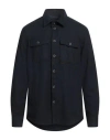 Alley Docks 963 Double-pocket Shirt Jacket In Blue