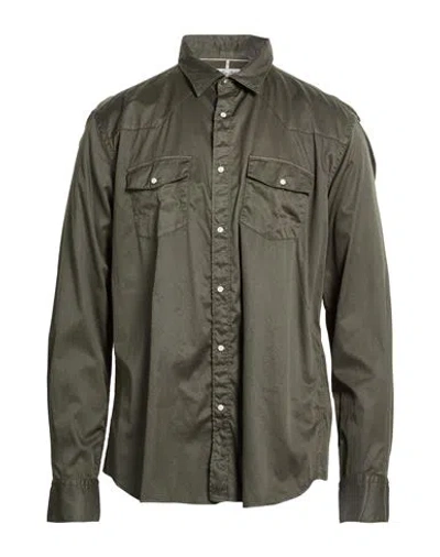 Alley Docks 963 Man Shirt Military Green Size Xxl Cotton