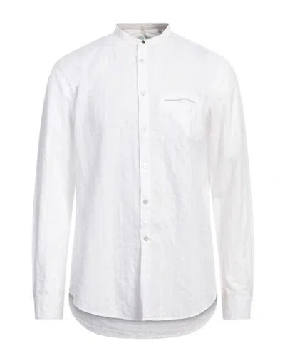 Alley Docks 963 Man Shirt White Size Xl Cotton, Elastane