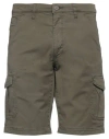 Alley Docks 963 Man Shorts & Bermuda Shorts Military Green Size 28 Cotton, Elastane