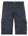 Alley Docks 963 Man Shorts & Bermuda Shorts Navy Size 28 Cotton, Elastane In Navy Blue