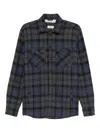 Alley Docks 963 Plaid Shirt In Blue