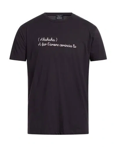 Alley Docks 963 Riviera Man T-shirt Midnight Blue Size M Cotton