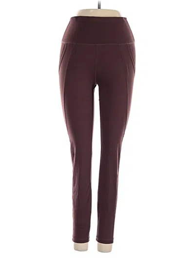 Pre-owned Allfenix Active Pants In Burgundy