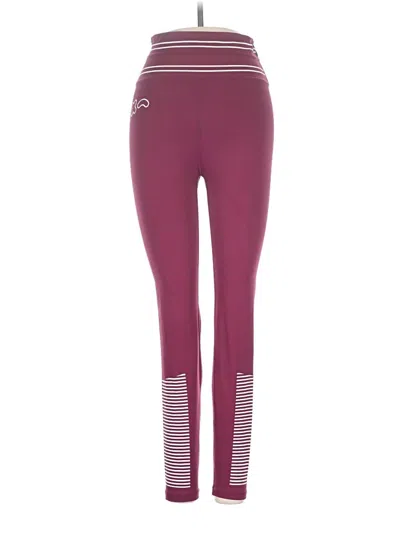 Pre-owned Allfenix Active Pants In Burgundy