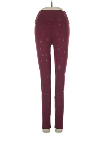 Pre-owned Allfenix Active Pants In Burgundy
