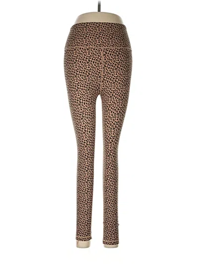 Pre-owned Allfenix Leggings In Brown