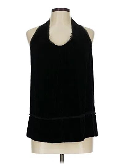 Pre-owned Allfenix Tank Top Black Halter Neckline Tops