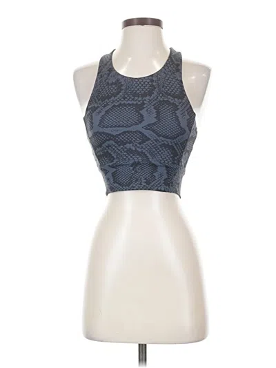 Pre-owned Allfenix Tank Top Blue Halter Neckline Tops