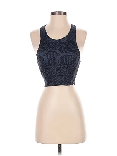 Pre-owned Allfenix Tank Top Blue Halter Neckline Tops