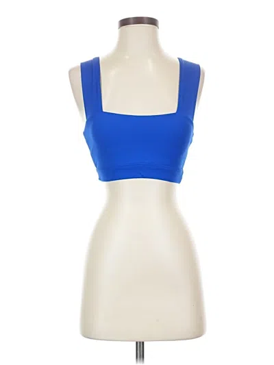 Pre-owned Allfenix Tank Top Blue Square Neckline Tops