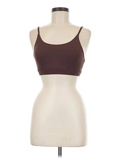 Pre-owned Allfenix Tank Top Brown Strapless Neckline Tops