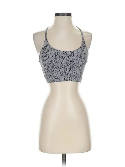 Pre-owned Allfenix Tank Top Silver Halter Neckline Tops