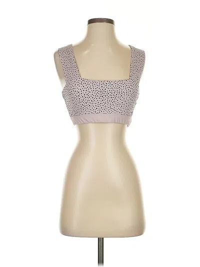 Pre-owned Allfenix Tank Top Tan Strapless Neckline Tops In Brown