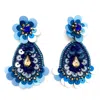 Allie Beads Danielle Earrings In Blue