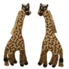 Allie Beads Giraffe Earrings In Yellow