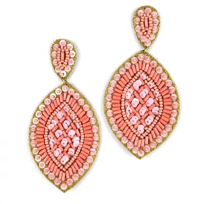 Allie Beads Peachy Earrings